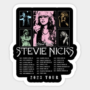 Stevie Nicks Vintage Rock Music 2023 Tour Live in Concert Sticker